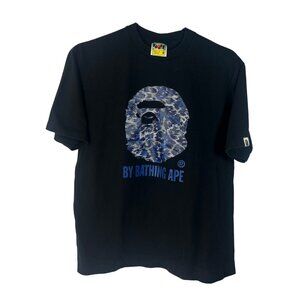 Vintage BAPE ABC Camo Tee Black/Blue Tag – Made in Japan 100% Cotton | Pre loved